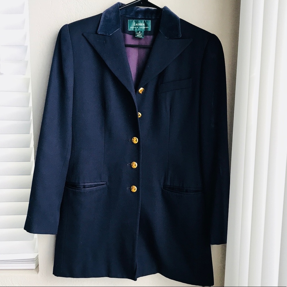 Ralph Lauren VELVET Collar Blazer